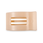 Almond Beige Medium Flat Rectangle Clip