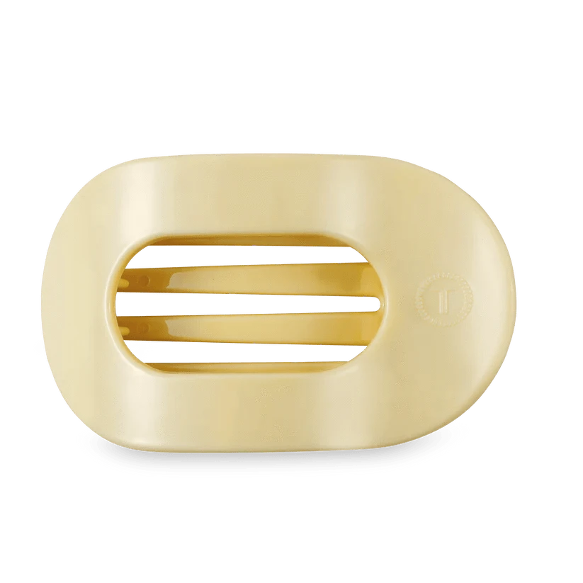 Butter Yellow Large Flat Teleties Clip