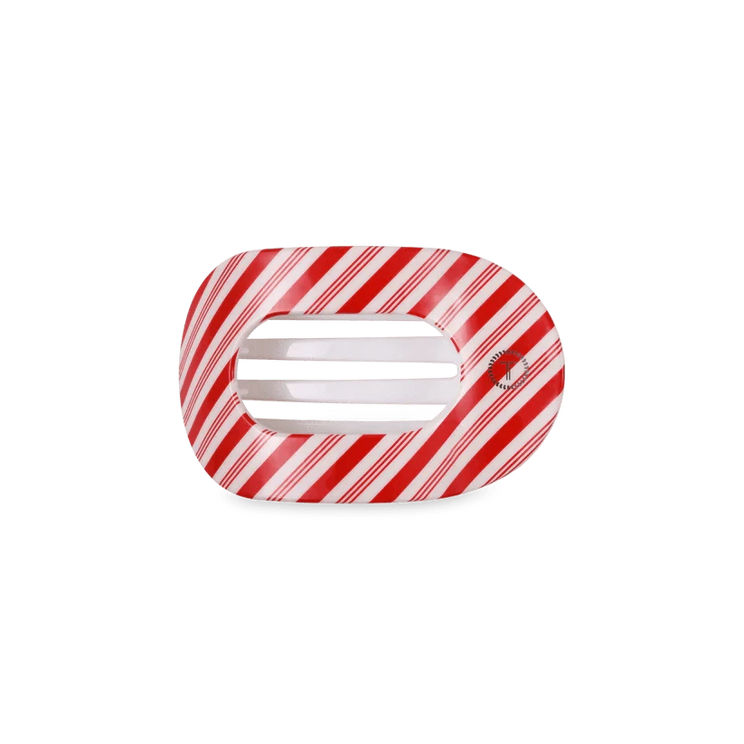 Candy Cane Crush Small Flat Teleties Clip
