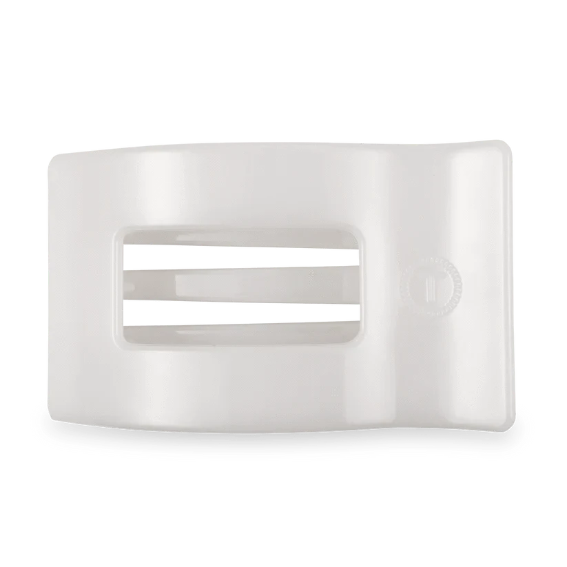 Coconut White Large Flat Rectangle Clip