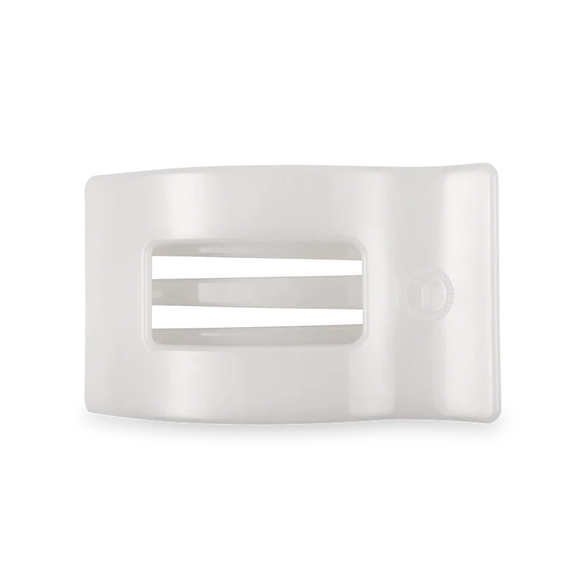 Coconut White Medium Flat Rectangle Clip