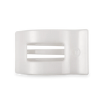 Coconut White Medium Flat Rectangle Clip