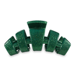 Green Glitter Large Teleties Clip