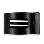 Teleties Jet Black Large Flat Rectangle Clip