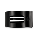 Jet Black Medium Flat Rectangle Clip