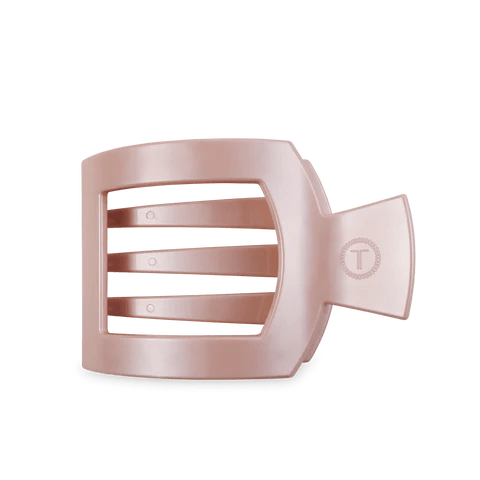 Pearly Pink Large Flat Square Clip