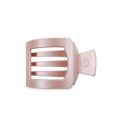 Pearly Pink Medium Flat Square Clip
