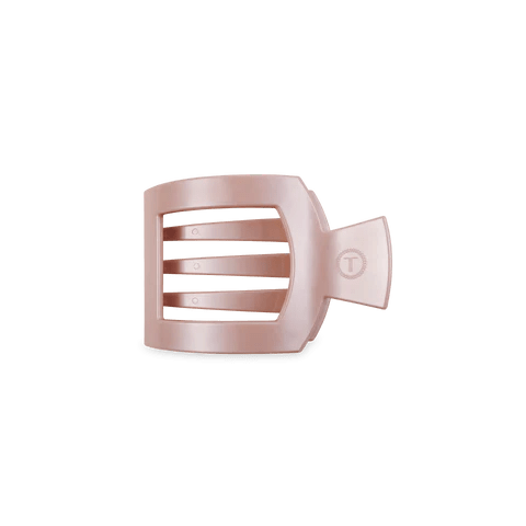 Pearly Pink Small Flat Square Clip