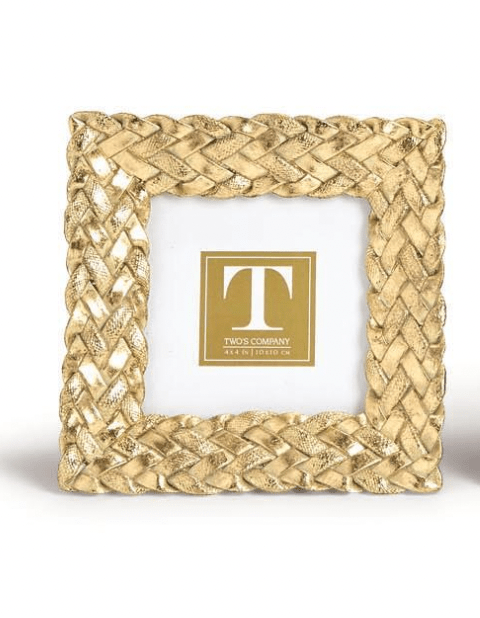 4x4 Gold Braid Picture Frame