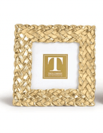 Two's Company 4x4 Gold Braid Picture Frame