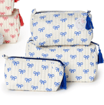 Blue Bow Cosmetic Bag