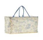 Blue Toile Hamper Bag