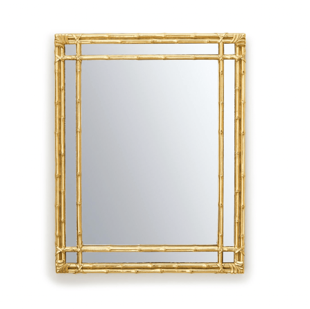 Two's Company Golden Bamboo Mirror