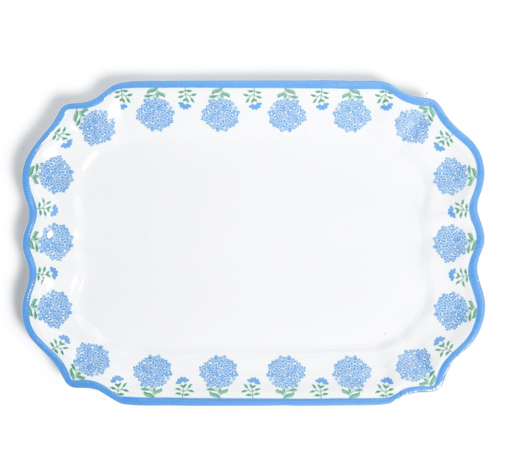 Hydrangea Melamine Platter