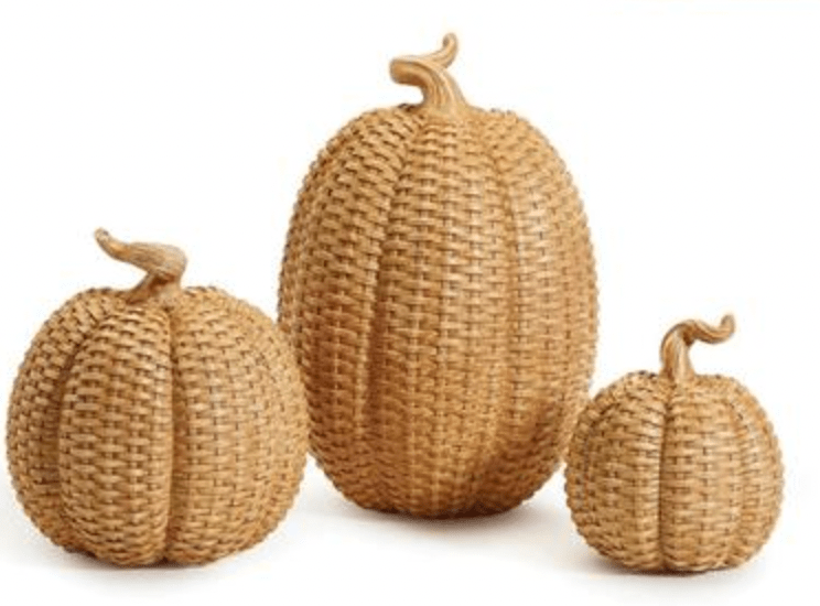 Medium Tan Basket Weave Pumpkin