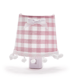 Two's Company Pink Gingham Nightlight