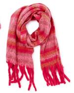 Pink Plaid Scarf