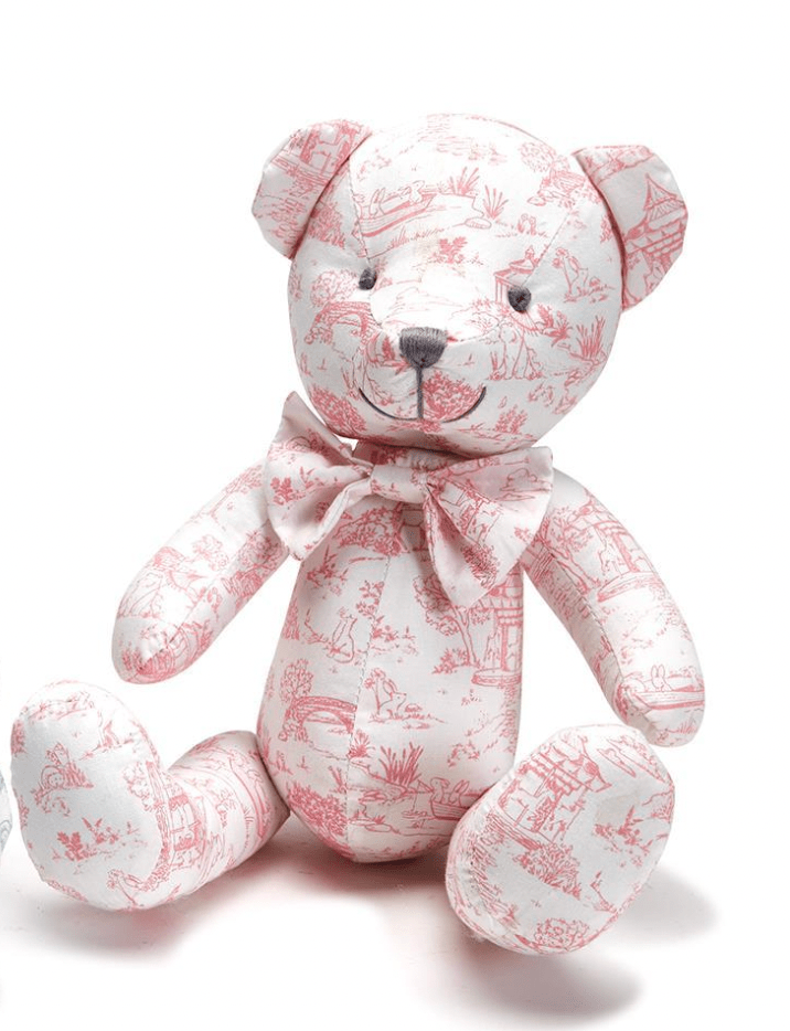 Pink Toile Bear