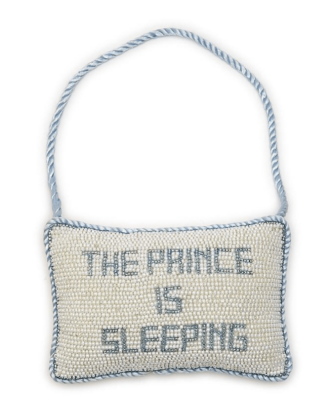 Two's Company Prince Beaded Door Pillow