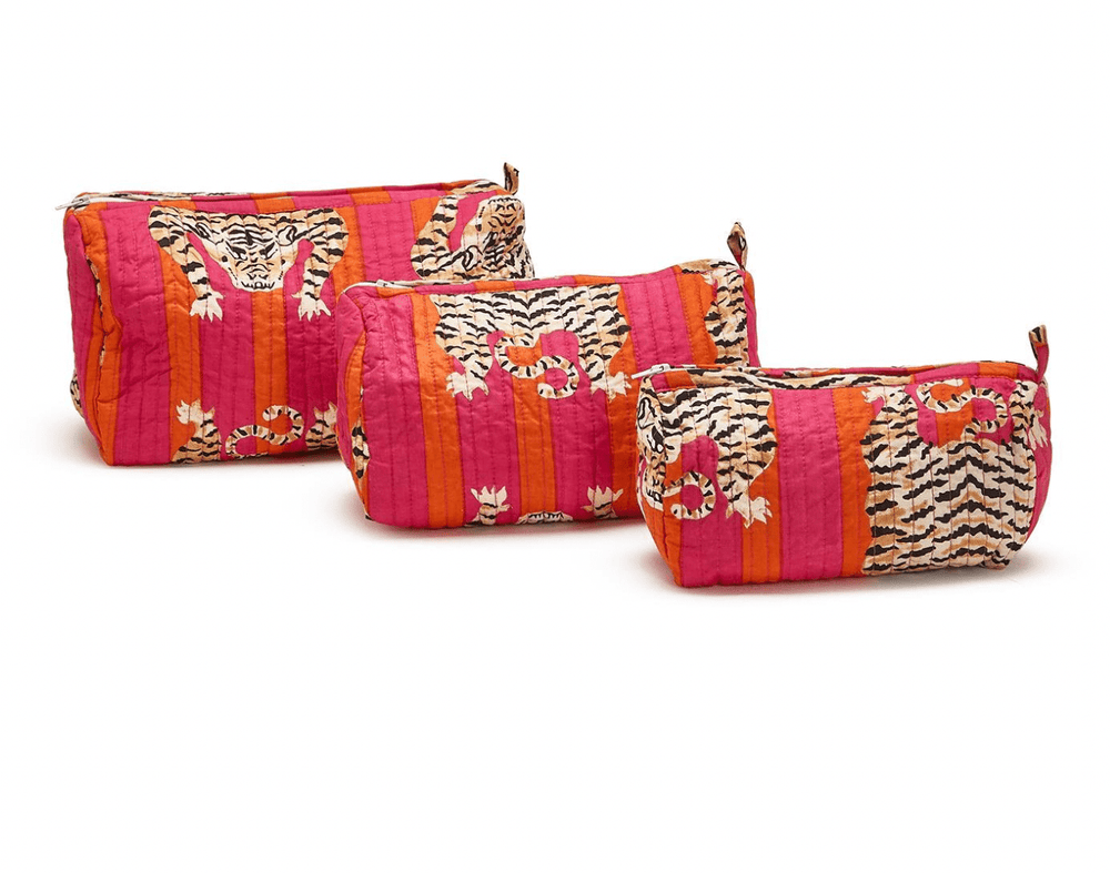 Two's Company Tiger Small Cosmetic Bag