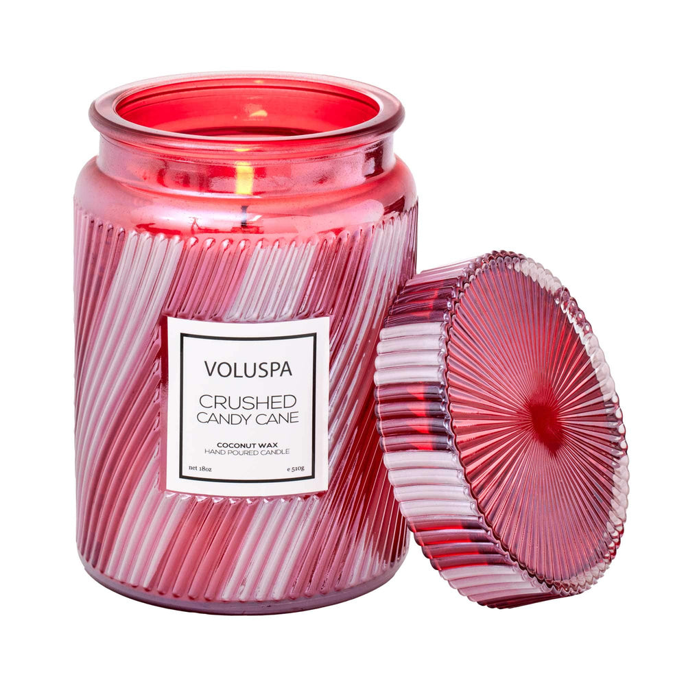 Crushed Candy Cane Large Jar Candle