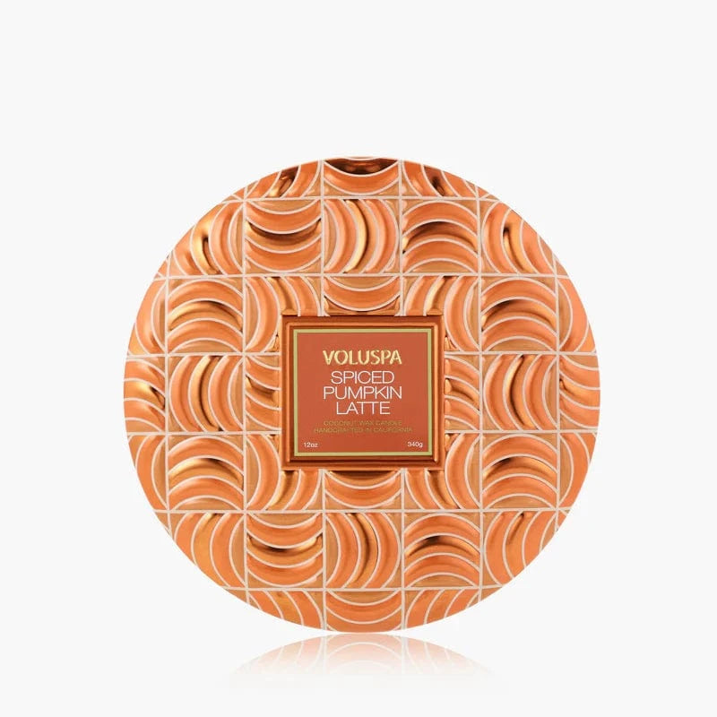 Spiced Pumpkin Latte 3-Wick Tin Candle