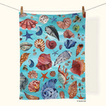 Werkshoppe Puzzles Beach Comber Tea Towel