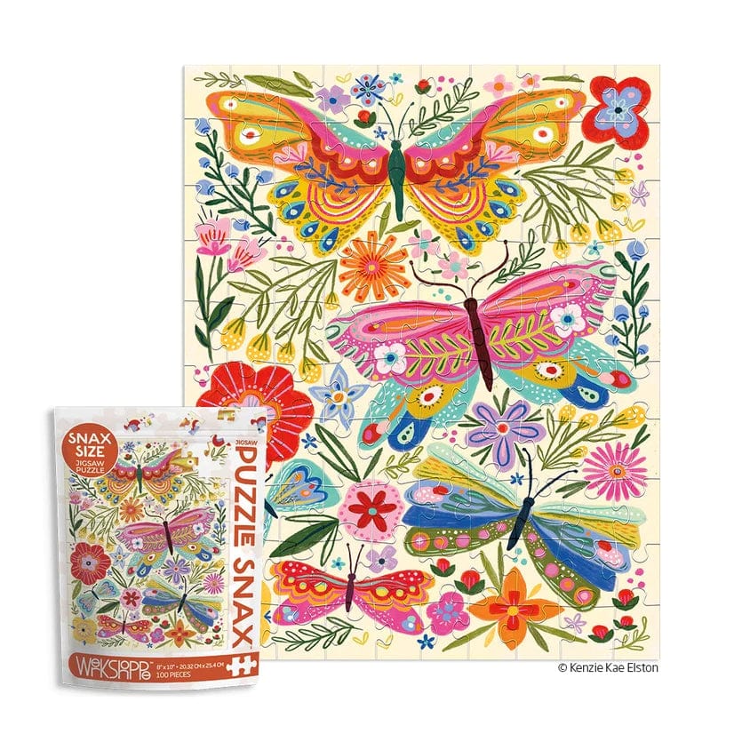 Butterfly Floral 100pc Snax Puzzle