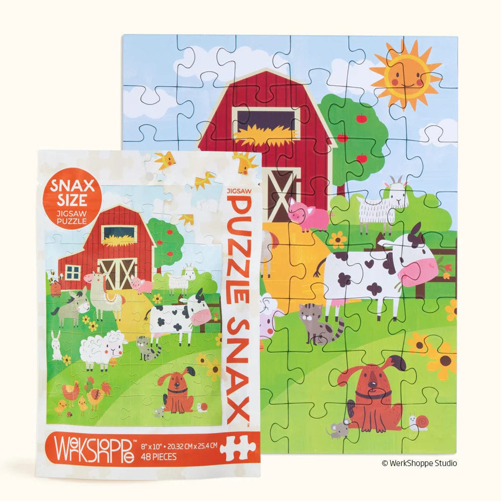 Werkshoppe Puzzles Farm Life 48pc Snax Puzzle