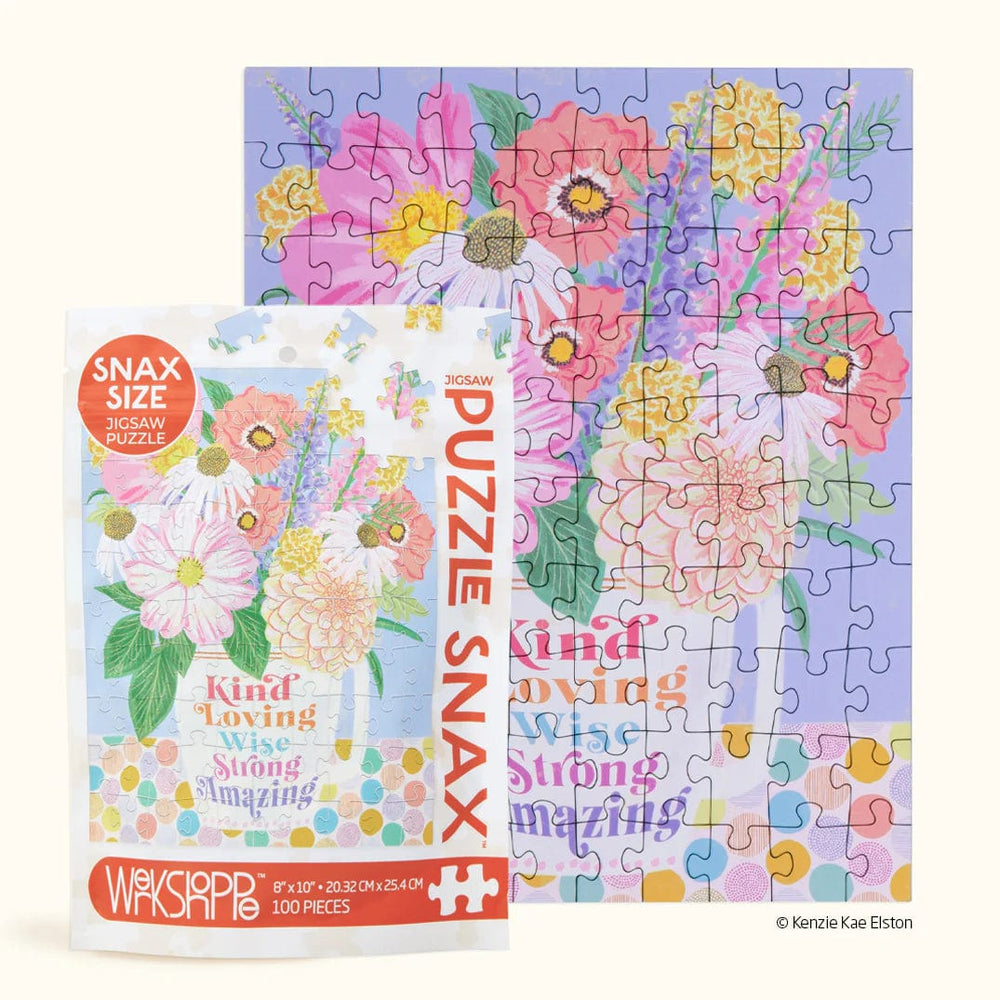 Werkshoppe Puzzles Kind Loving Strong 48pc Snax Puzzle