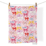 Ribbons & Bows Tea Towel