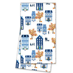 Autumn Village Tea Towel