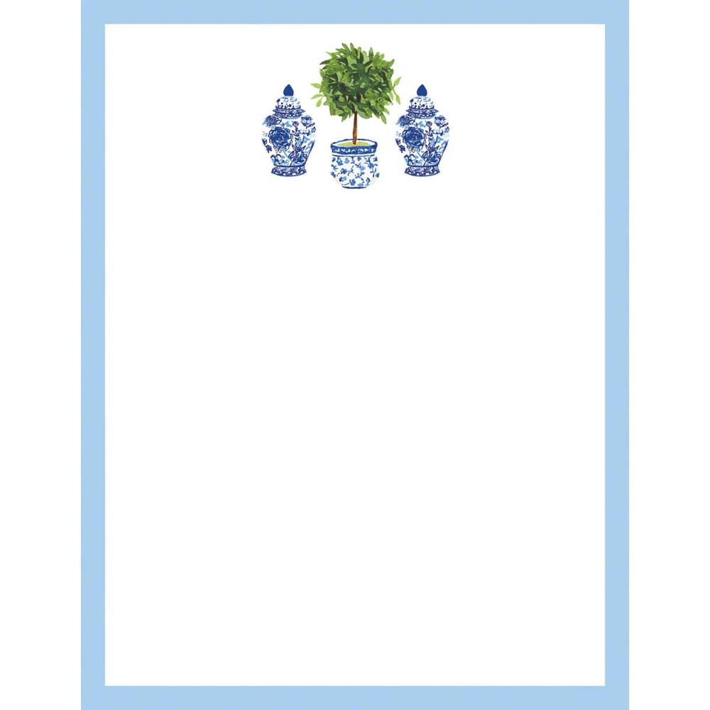 WH Hostess Chinoiserie Topiary Notepad