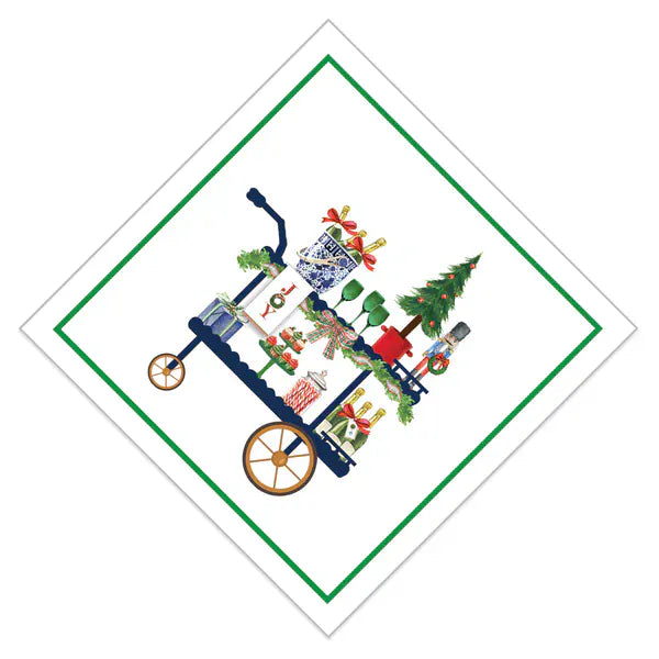 Christmas Bar Cart Cocktail Napkins