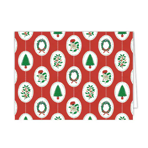 Christmas Medallion Folded Notecard Set
