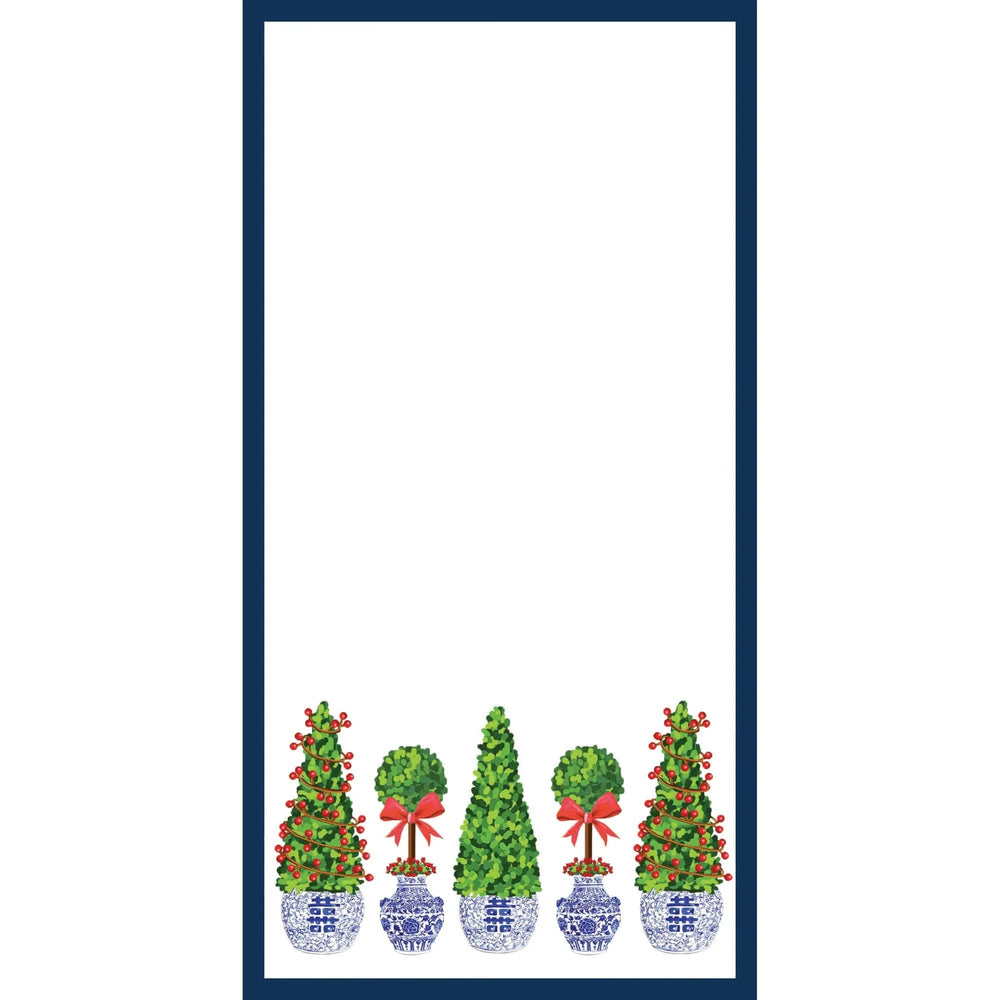 Christmas Topiaries  List Notepad