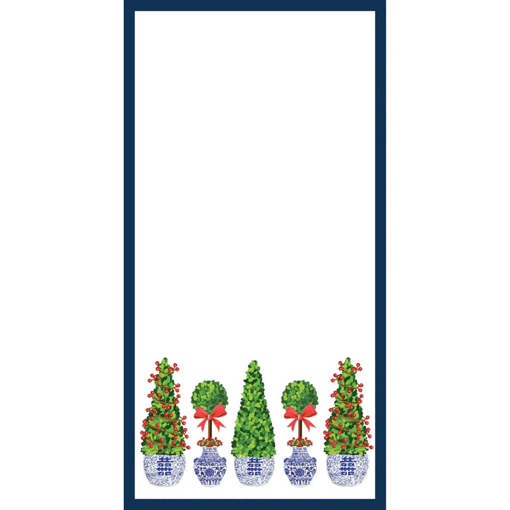 Christmas Topiaries List Notepad