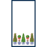 Christmas Topiaries List Notepad