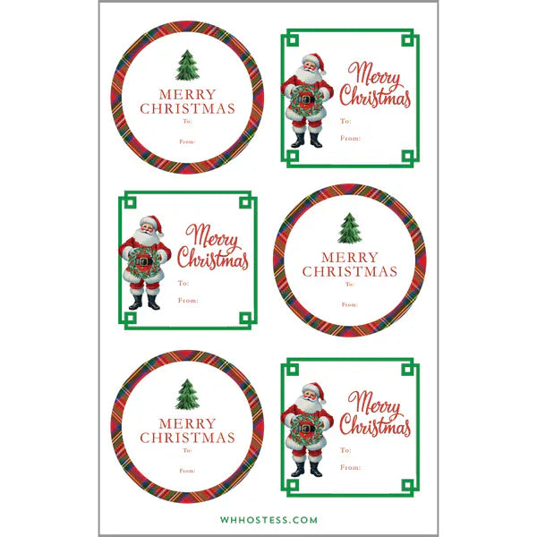Classic Christmas Sticker Sheets
