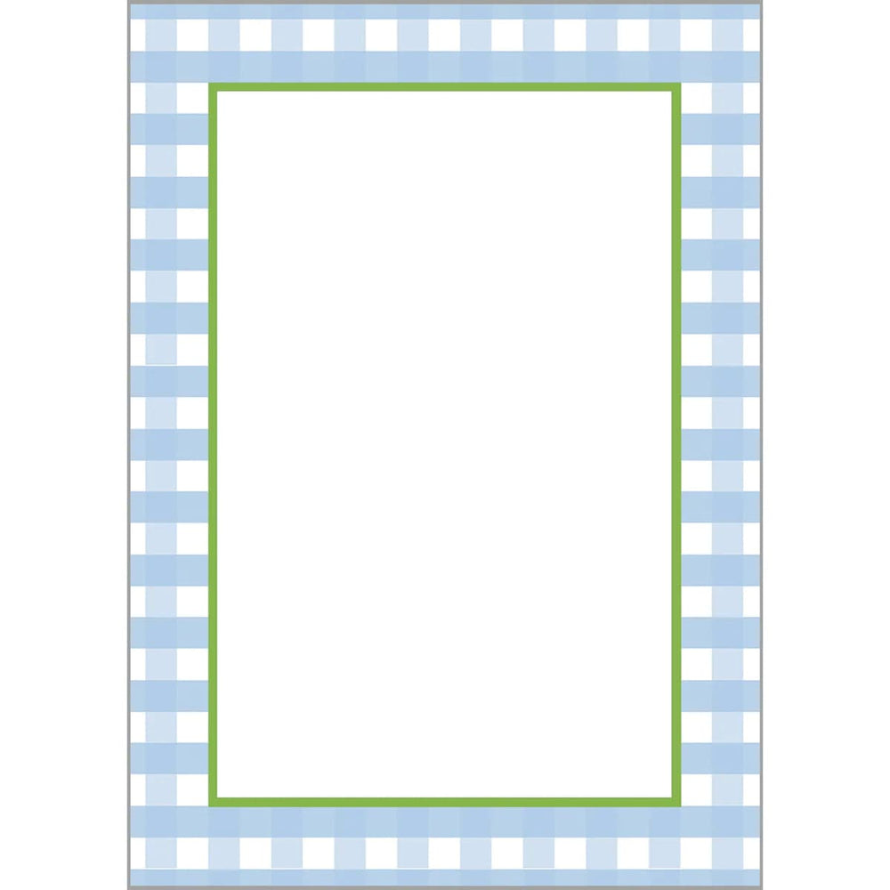 WH Hostess Gingham Check Large Notepad