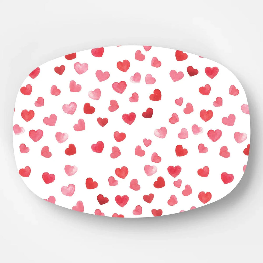 WH Hostess Hearts Melamine Platter