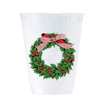 Holly Wreath Shatterproof Cups