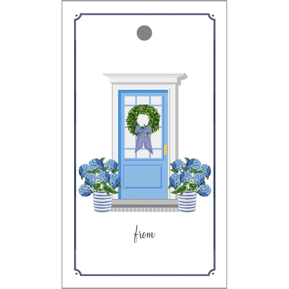 Hydrangea Front Door Gift Tags