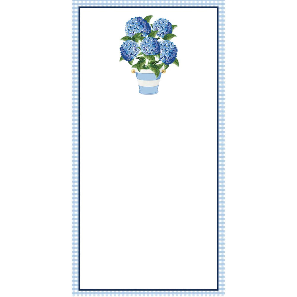 Hydrangeas Striped Pot List Notepad