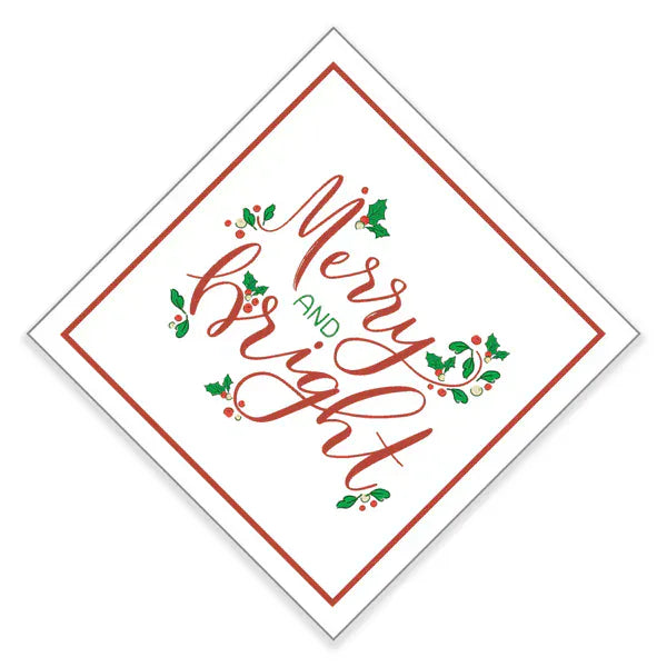 Merry & Bright Cocktail Napkins