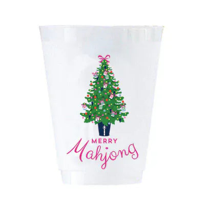Merry Mahjong Shatterproof Cups