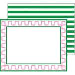 Pink Greek Key Flat Notecard Set