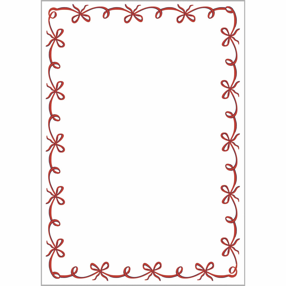 Red Bow Garland Notepad