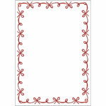 Red Bow Garland Notepad