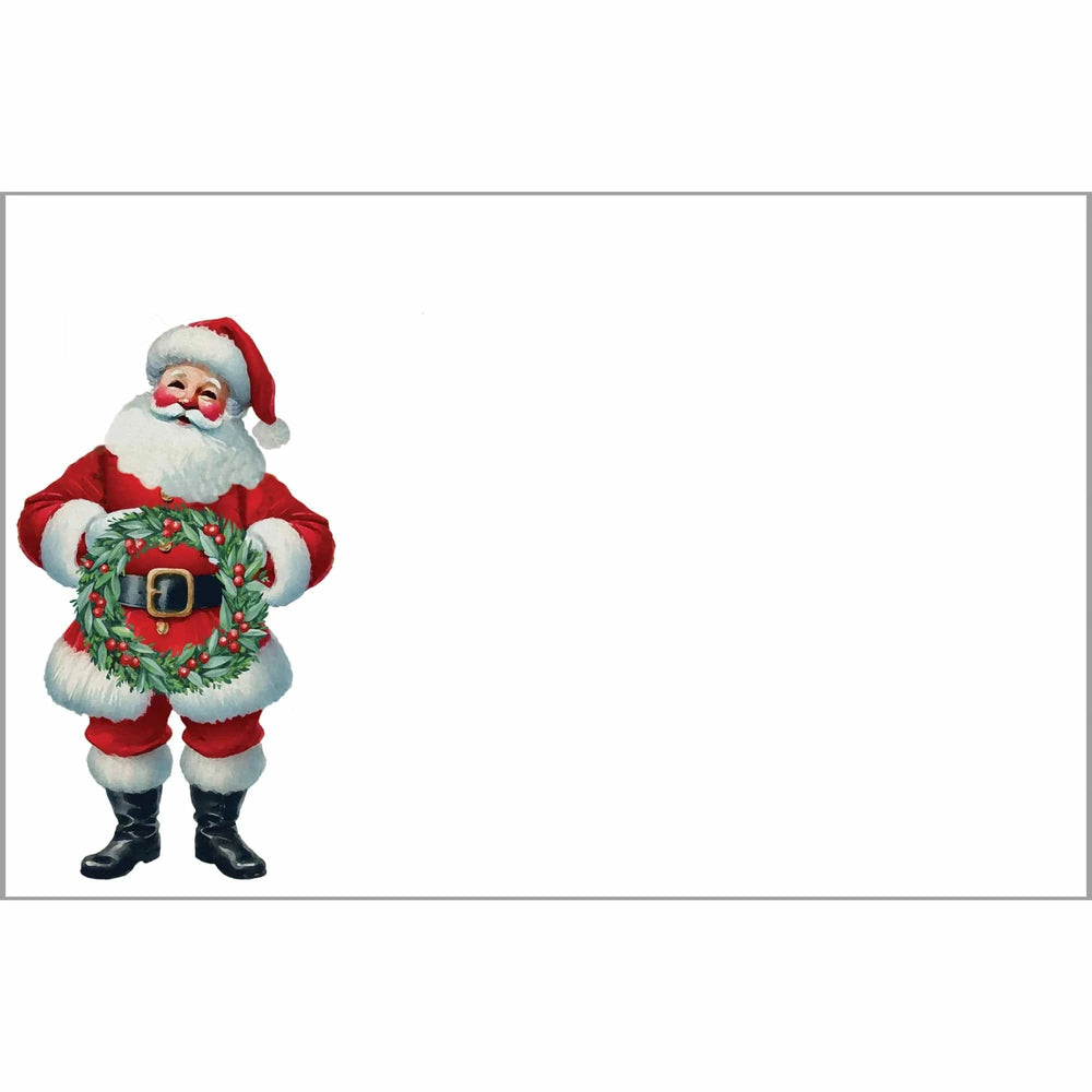 Santa Wreath Slab Notepad